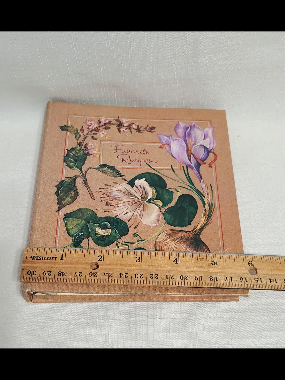 1982 Hallmark Recipe Book Blank Pages On A 6 Mini Ring Binder Unused 6